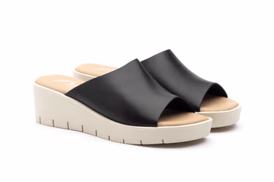 Sandalias Mujer Piel Negro - 5