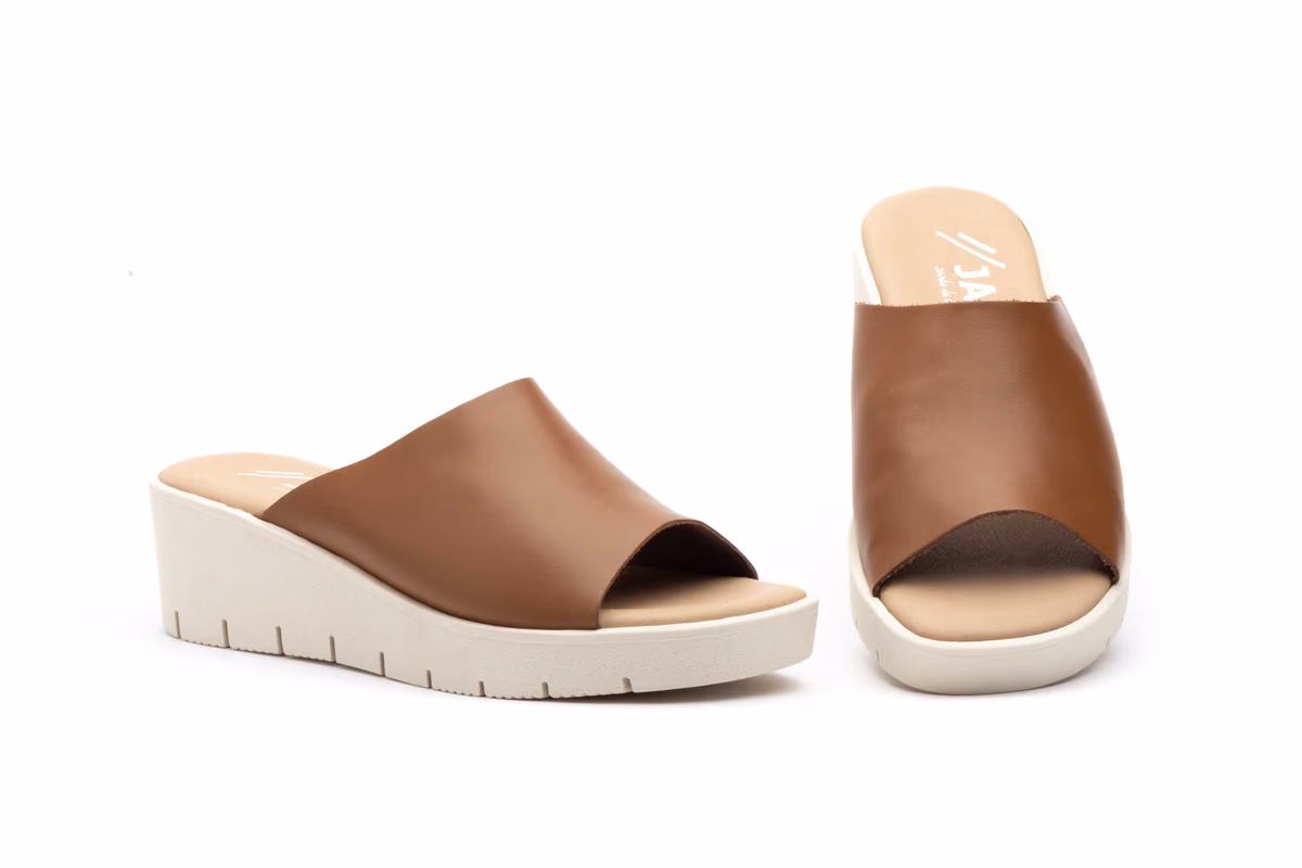 Sandalias Mujer Piel Cuero