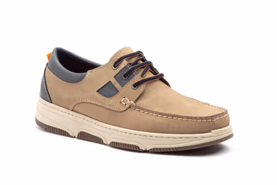 Náuticos Hombre Piel Nobuck Arena Cordones - 2