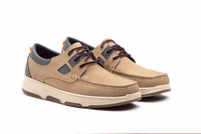 Náuticos Hombre Piel Nobuck Arena Cordones - 5