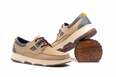 Náuticos Hombre Piel Nobuck Arena Cordones - 6