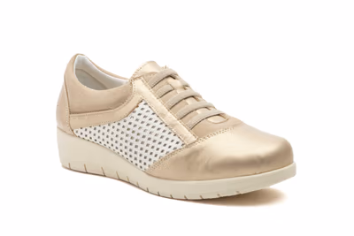 Zapatos Mujer Piel Platino - 2