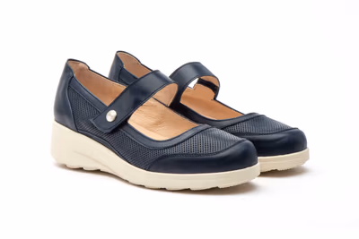 Zapatos Mujer Piel Marino - 5