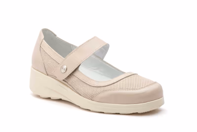 Zapatos Mujer Piel Beige - 2