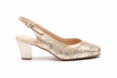 Zapatos Mujer Piel Platino - 3