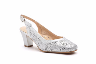 Zapatos Mujer Piel Plata - 2