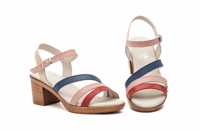 Sandalias Mujer Piel Multicolor