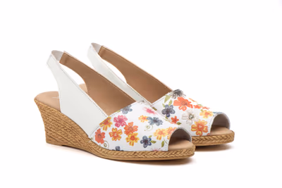 Sandalias Mujer Piel Estampado - 6