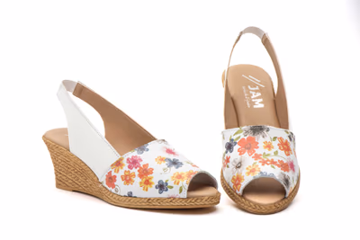 Sandalias Mujer Piel Estampado