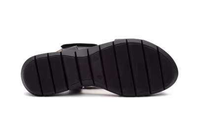 Sandalias Mujer Piel Negro - 4