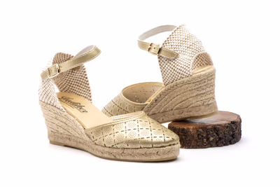 Alpargata Yute Mujer Platino Láser - 6