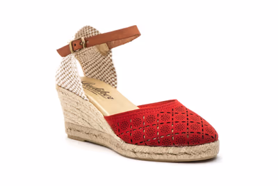 Alpargata Yute Mujer Rojo Láser - 2