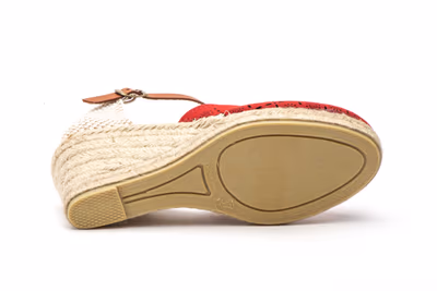 Alpargata Yute Mujer Rojo Láser - 4