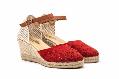 Alpargata Yute Mujer Rojo Láser - 5