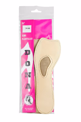 Plantillas de Piel Acolchadas con Adhesivo