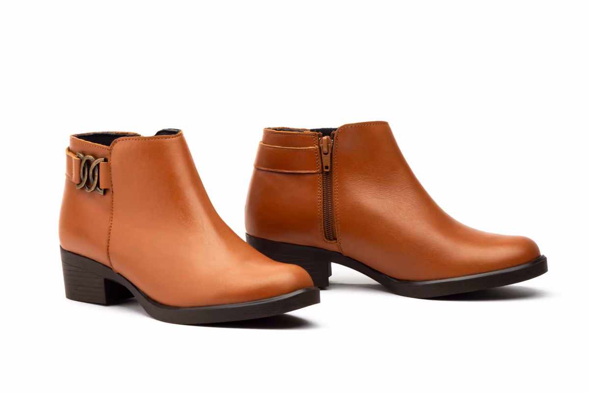 Botín Mujer Piel Cuero