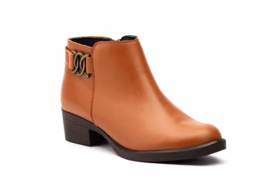 Botín Mujer Piel Cuero - 2