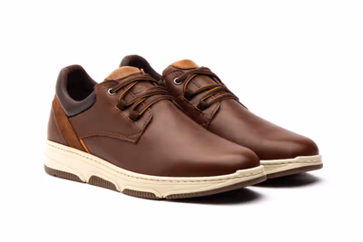 Zapatos Hombre Piel Marrón Cordones Route 83 - 5