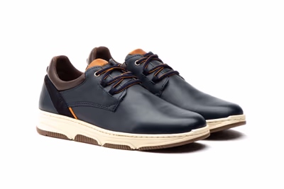 Zapatos Hombre Piel Marino Cordones Route 83 - 5