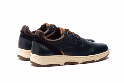 Zapatos Hombre Piel Marino Cordones Route 83 - 7