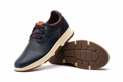 Zapatos Hombre Piel Marino Cordones Route 83 - 8