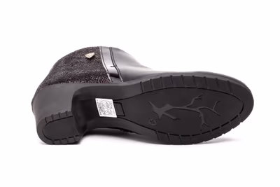 Botín Mujer Piel Negro - 4