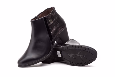 Botín Mujer Piel Negro - 7