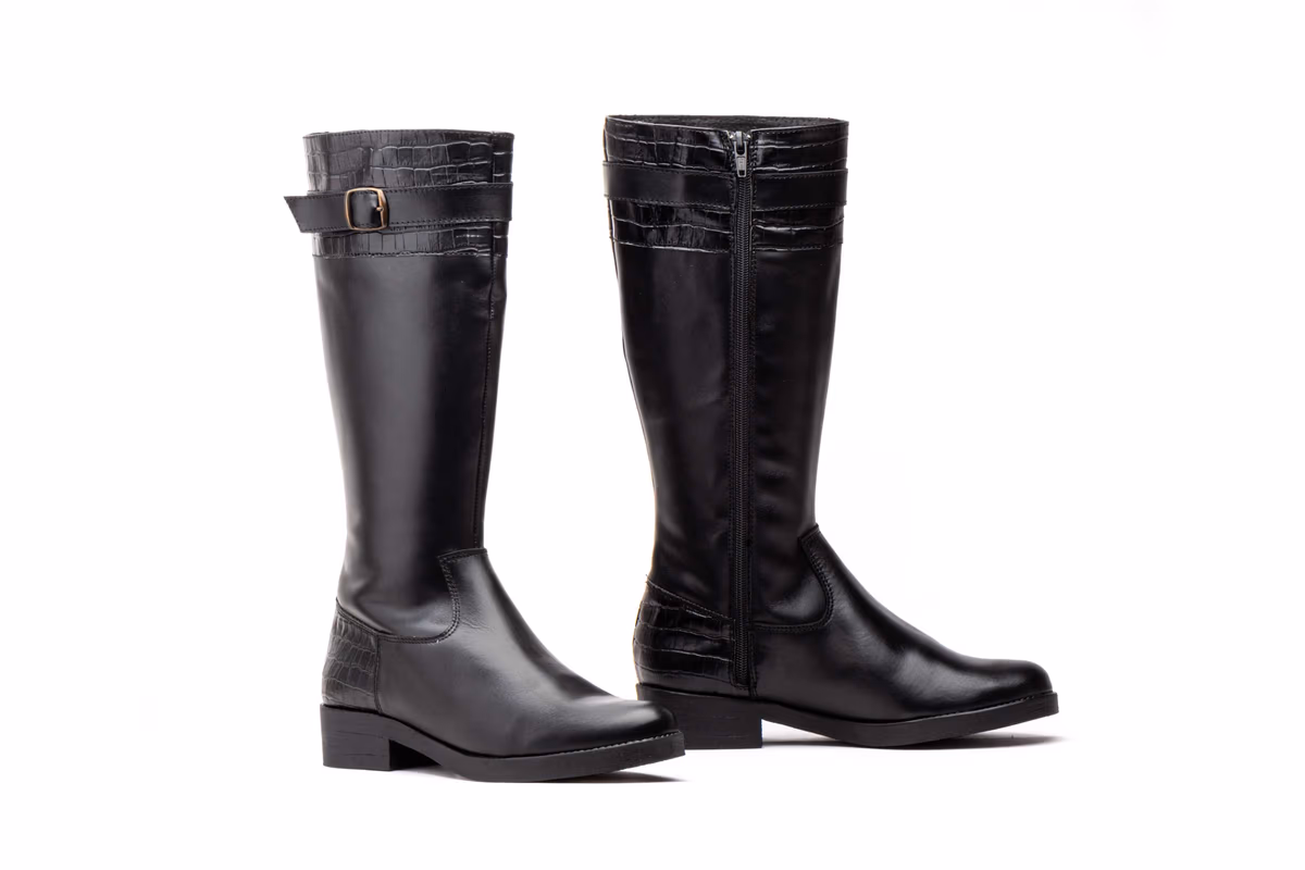 Botas Mujer PIel Negro