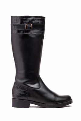 Botas Mujer PIel Negro - 2