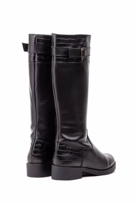 Botas Mujer PIel Negro - 5