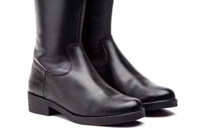 Botas Mujer PIel Negro - 6