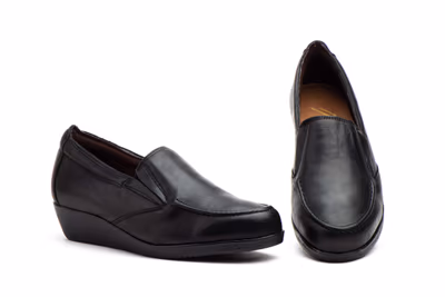 Mocasín Mujer Piel Negro
