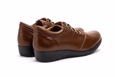 Zapatos Mujer Piel Marrón Eásticos - 6