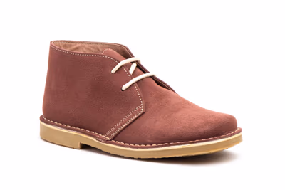 Botín Mujer Piel Serraje Maquillaje Cordones - 2