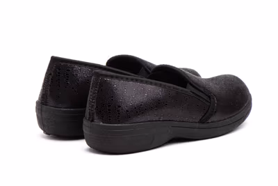 Zapatos Mujer Licra Negro - 6