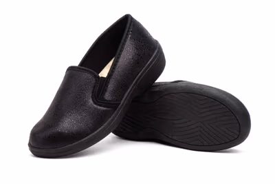 Zapatos Mujer Licra Negro - 7