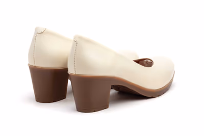 Zapatos Salón Mujer Piel Napa CrudoTacón Ancho - 6