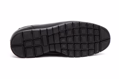 Zapatos Hombre Piel Negro Elásticos - 4