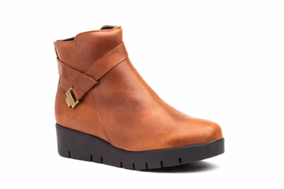 Botín Mujer Piel Cuero - 2