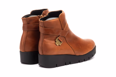 Botín Mujer Piel Cuero - 6