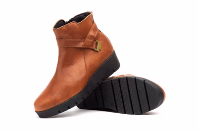 Botín Mujer Piel Cuero - 7