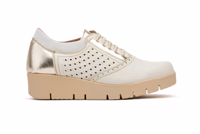 Zapatos Deportivos Mujer Piel Hielo Champan  - 3