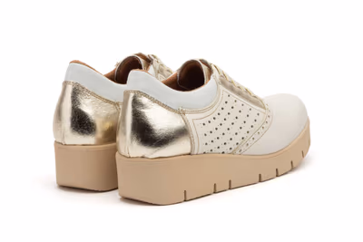 Zapatos Deportivos Mujer Piel Hielo Champan  - 6