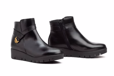 Botín Mujer Piel Negro