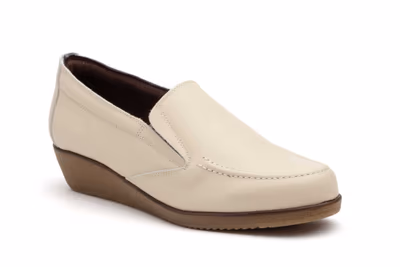 Zapatos Mujer Piel Beige - 2