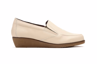 Zapatos Mujer Piel Beige - 3