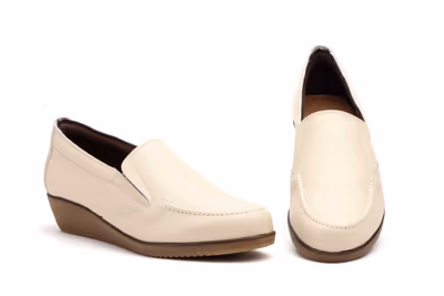 Zapatos Mujer Piel Beige