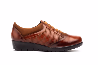 Deportivos Mujer Piel Cordones Elásticos Cuña - 3