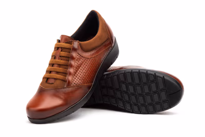 Deportivos Mujer Piel Cordones Elásticos Cuña - 7