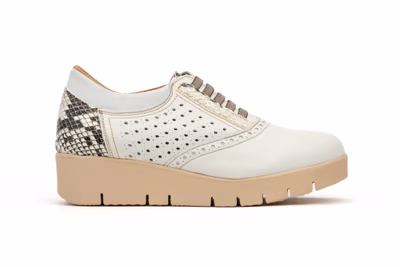 Deportivos Mujer Piel Cordones Elásticos Cuña - 3